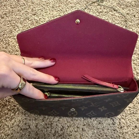 Brown Monogram Crossbody Bag, Phone Carrier, Key Pouch , Wrislet - Picture 3 of 6